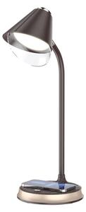 Immax 08971L - LED Stmívatelná stolní lampa FINCH LED/9W/12/230V hnědá/zlatá
