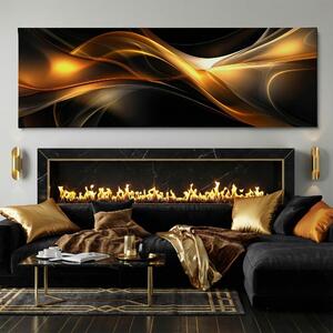 Obraz na plátně - Sonáta solárního záblesku FeelHappy.cz Velikost obrazu (šířka x výška): 120 x 40 cm