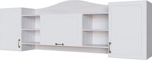 Casarredo - Komfort nábytek Závěsná skříňka AKVAREL 3D jasan angkor světlý/bílá mat