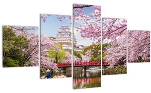 Obraz japonské třešně (125x70 cm)