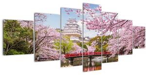 Obraz japonské třešně (210x100 cm)