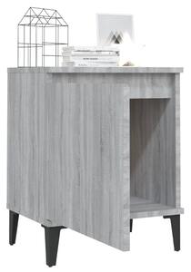 Noční stolek Brunati III - 40x30x50 cm | dub sonoma šedý