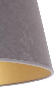 Stínidlo na lampu Cone výška 18 cm, šedá/zlatá