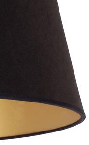 Stínidlo na lampu Cone výška 18 cm, černá/zlatá