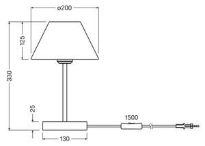 Ledvance - Stolní lampa DECOR RAFFIA 1xE27/15W/230V rafie