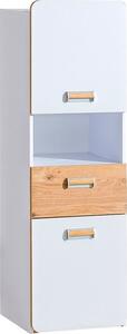 Casarredo - Komfort nábytek Dětská skříňka LIMO L4 bílá/dub nash