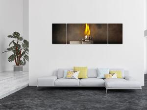Obraz zapalovače (170x50 cm)