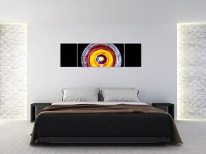 Obraz světel v kruhu (170x50 cm)