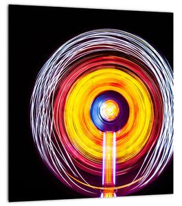 Obraz světel v kruhu (30x30 cm)