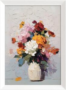 Tištěný obraz s rámem 56x75 cm White Vase – Styler