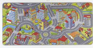 Hanse Home, Dětský kusový koberec Play 102379 (silnice) | Vícebarevná Typ: 140x200 cm