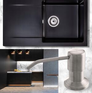 Sink Quality Simple, dávkovač saponátu pro kuchyňský dřez 400ml, ocelová, SKQ-DOZ-IX