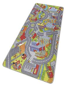 Hanse Home, Dětský kusový koberec Play 102379 (silnice) | Vícebarevná Typ: 90x200 cm