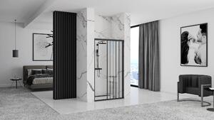 Rea - Sprchové dveře Alex - černá/transparentní - 90x190 cm L/P