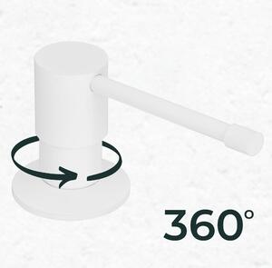 Sink Quality Top, dávkovač saponátu pro kuchyňský dřez 400ml, bílá, SKQ-DOZL-WH