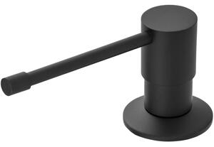 Sink Quality Top, dávkovač saponátu pro kuchyňský dřez 400ml, černá matná, SKQ-DOZL-BK