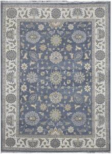 Diamond Carpets koberce Ručně vázaný kusový koberec Diamond DC-ZIGLER Jeans blue/ivory ROZMĚR: 120x170