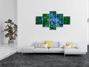 Obraz modrých květin (125x70 cm)