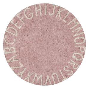 Lorena Canals koberce Bio koberec kusový, ručně tkaný Round ABC Vintage Nude-Natural ROZMĚR: 150x150 (průměr) kruh