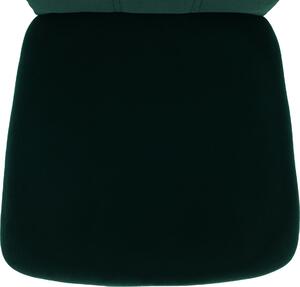Tempo Kondela Jídelní židle OLIVA NEW, smaragdová Velvet látka/chrom