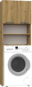TOPSHOP POLA skříňka za pračku, 183x64x30 cm, dub artisan