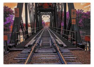 Obraz železničního mostu (70x50 cm)