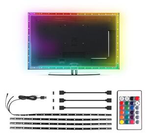 Aigostar - SADA 4x LED RGB Stmívatelný pásek 0,5m LED/2,5W/5V IP65 +DO