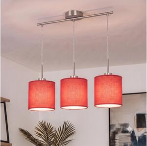 Brilagi - LED Lustr na lanku NUBILA 3xE27/60W/230V červená