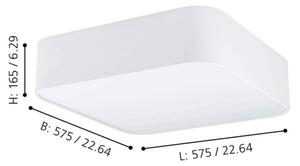 Eglo 99089 - Stropní svítidlo PASTERI SQUARE 5xE27/25W/230V