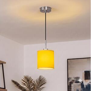 Brilagi - LED Lustr na lanku NUBILA 1xE27/60W/230V pr. 14 cm černá/žlutá