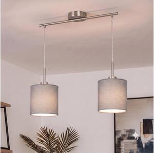 Brilagi - LED Lustr na lanku NUBILA 2xE27/60W/230V světle šedá