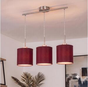 Brilagi - LED Lustr na lanku NUBILA 3xE27/60W/230V pompejská červená