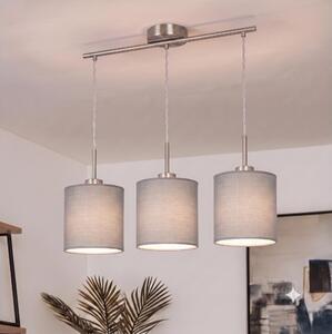 Brilagi - LED Lustr na lanku NUBILA 3xE27/60W/230V světle šedá