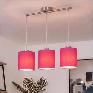 Brilagi - LED Lustr na lanku NUBILA 3xE27/60W/230V růžová