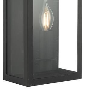 Där Lighting VAP5222 - Venkovní nástěnné svít. VAPOUR 1xE14/60W/230V IP44 černá