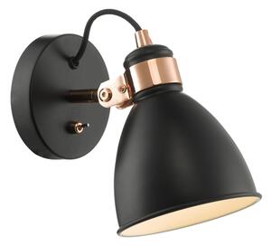 Där Lighting FRE0722 - Nástěnné bodové svítidlo FREDERICK 1xE14/40W/230V černá