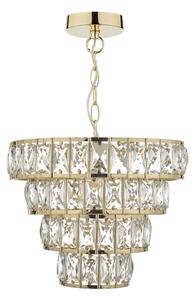 Där Lighting CER0135 - Lustr na řetězu CERYS 1xE27/60W/230V zlatá