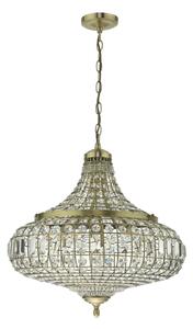 Där Lighting ASM0675 - Lustr na řetězu ASMARA 6xE14/40W/230V mosaz