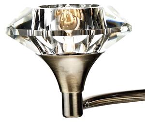 Där Lighting LUT0975 - Nástěnná lampa LUTHER 2xG9/40W/230V mosaz