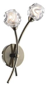 Där Lighting SEA0975 - Nástěnné svítidlo SEATTLE 2xG9/40W/230V mosaz