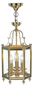 Där Lighting MOO0340 - Lustr na řetězu MOORGATE 3xE14/60W/230V mosaz
