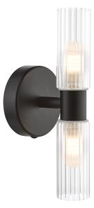 Där Lighting BOL0922 - Koupelnová nástěnná lampa BOLTON 2xG9/5W/230V IP44 černá