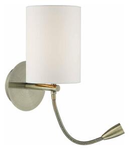 Där Lighting FET0775 - LED Nástěnná lampa FETA 1xE27/60W/230V + LED/1W mosaz