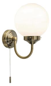 Där Lighting BAR0775 - Koupel. nástěnná lampa BARCLAY 1xE14/40W/230V IP44 mosaz