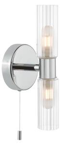 Där Lighting BOL0950 - Koupelnová nástěnná lampa BOLTON 2xG9/5W/230V IP44 chrom
