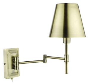Där Lighting KEN0775 -Flexibilní nástěnná lampa KENSINGTON 1xE14/25W/230V mosaz