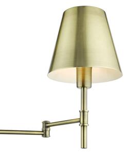 Där Lighting KEN0775 -Flexibilní nástěnná lampa KENSINGTON 1xE14/25W/230V mosaz