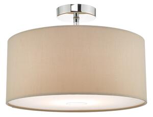 Där Lighting RON6529 - Lustr na lanku RONDA 1xE27/60W/230V černá/béžová