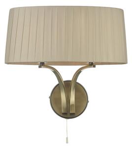 Där Lighting CRI0929 - Nástěnná lampa CRISTIN 2xE14/40W/230V mosaz/taupe