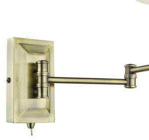 Där Lighting KEN0775 -Flexibilní nástěnná lampa KENSINGTON 1xE14/25W/230V mosaz
